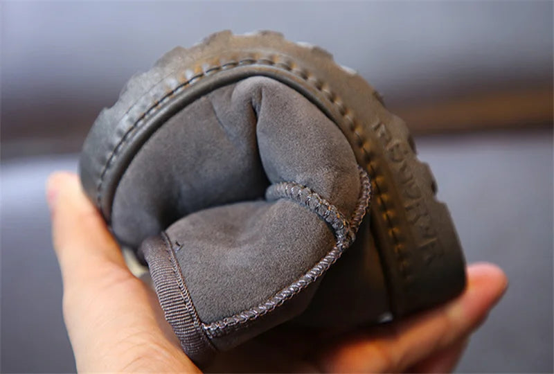 Kids Winter Slippers - Luxury Fur Lined Non-Slip Indoor Boots for Boys & Girls