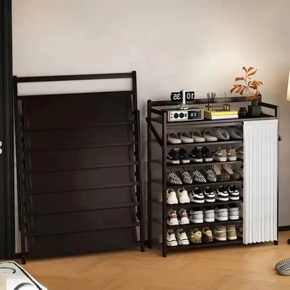 Folding Shoe Racks Multi-storey Simplicity Storage Shelves No Installation Required Strong Load-bearing Capacity Shoe Cabinet