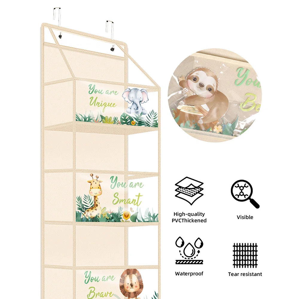 1pc 4 /6Layer Over The Door Hanging Organizer Cosmetics Wall Hanging Storage Organizerfor Nursery Bathroom Closet Bedroom Dorm