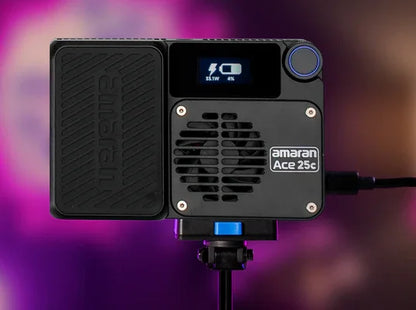 amaran Ace 25c Pocket RGBWW LED Light Full-Color Mini Video Light 2300K-10000K 4500mAh Battery with PD Fast Charging for TikTok