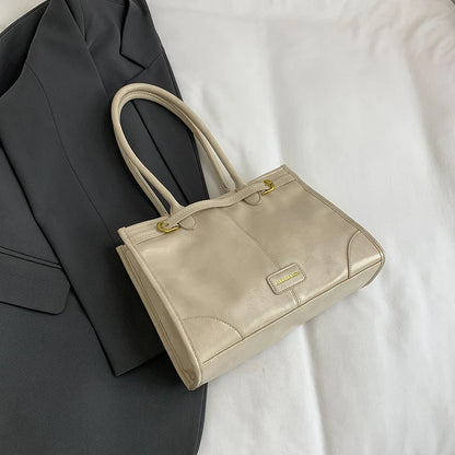 Luxury Handbag Designer Tote Bag for Women PU Leather Shoulder Bag Trendy Red Tote Bags Clutch Handbag for Work Commuter Bag