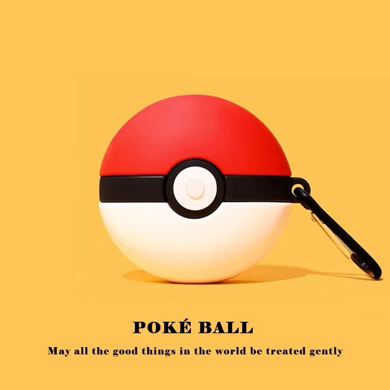 For Airpods Pro 3 Case 2025,Pokemon Ball 3D Anime Shockproof Earphone Cover For Kids Funda Boys Girls