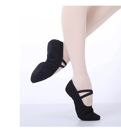 Women Ballet Shoes Canvas Girls Dance Slippers Split Sole Gymnastics Yoga Dancing Shoes Children Adult Ballerina Shoes