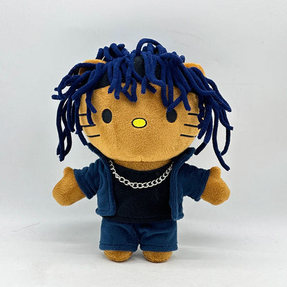 New Hello Kitty Ken Carson Rapper Trippie Taylors Plush Toy Doll with Clothes Stuffed Soft Plush Toys Fans Collect Gifts