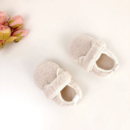 New Walkers Spring Fashion Anti Slip Baby Girl Shoes Flat Soft Lightweight Baby Shoe Versatile Warm Classic Fur Shoe 유아 겨울신발