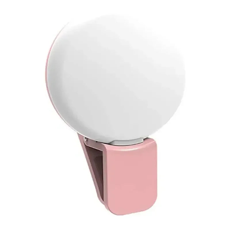 Mobile Phone Fill Flash Lens Ring Light Lamp Portable Clip Three Stop Dimming Mini Durable Practical 10 LED Selfie Ring Beauty