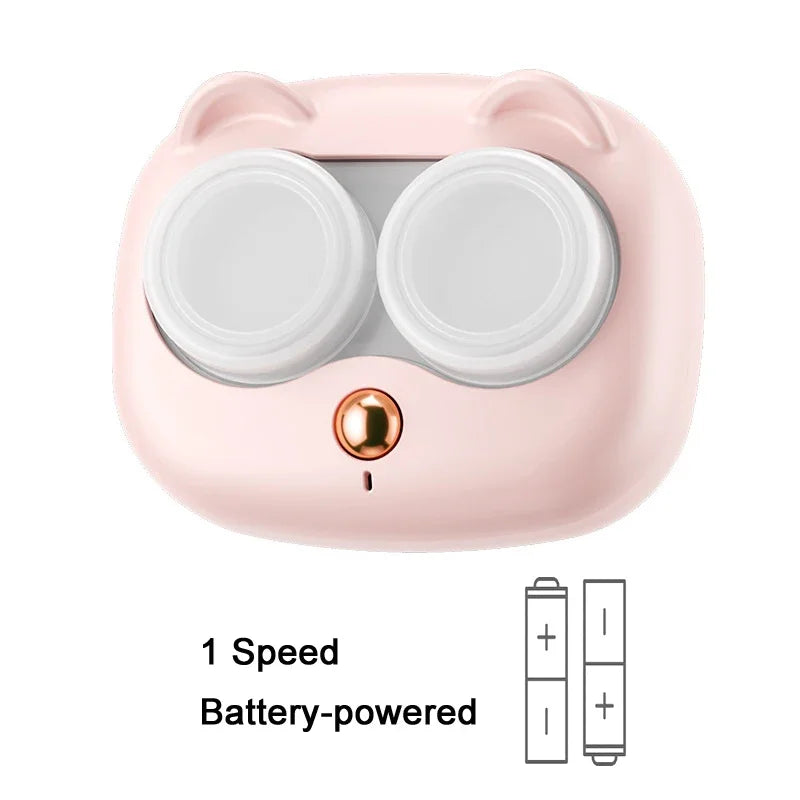 USB Ultrasonic Contact Lens Cleaner Machine,  with Removable Box, Portable Rechargeable & Battery Dual mode optional