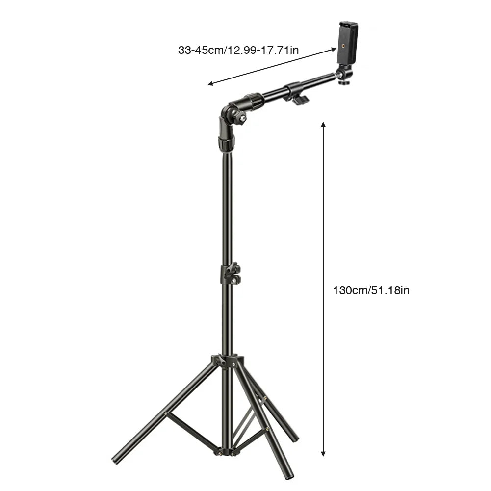 Phone Tripod Adjustable Cell Phone Tripod Stand for Filming Video Recording Live Stream