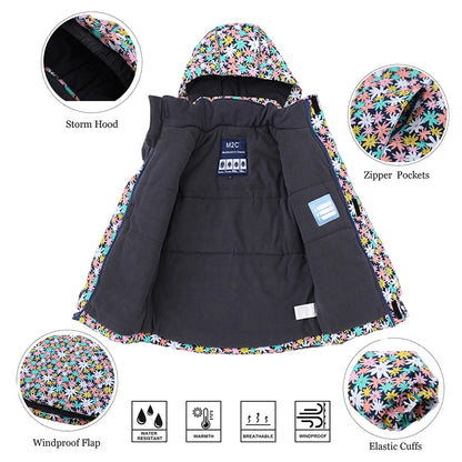 Kids Ski Suit Waterproof Snowboard Jacket & Pants Set - Boys Girls Winter Snow Gear 3-12 Years