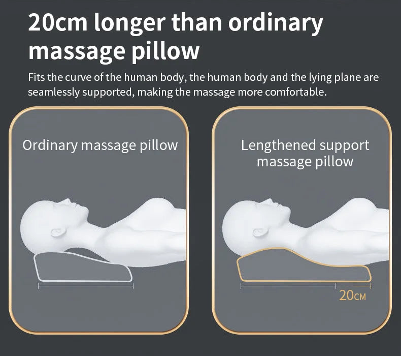 Jinkairui Electric Shiatsu Head Neck Cervical Ttraction Body Massager Car Back Pillow with Heating Vibrating Massage Device