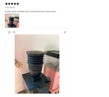 Coffee Bean Grinder Aluminum Single Dose Hopper Coffee Grinder Bean Bin BlowCleaning Tools For Eureka Mignon Grinder Accessories