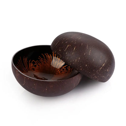 Natural Coconut Shell Bowl Dishes Handmade Kitchen Key Candy Nut Storage Bowl Paint Mosaic Craft Home Decor