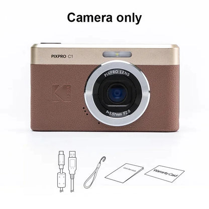 NEW KODAK PIXPRO C1 Digital Camera All-in-one 13MP Sensor, 26mm Fixed Focus Lens, and 180° Tilting LCD（Not Kodak PIXPRO FZ55）