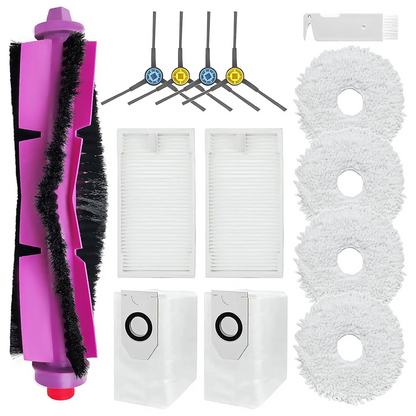 For Eureka J12Ultra / J12 Ultra, for Midea V12 Vacuum Cleaner Main Side Brush Filter Mop Bags Replacement Parts