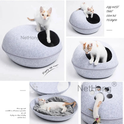 Cozy Cat Bed Home Removable Pet House for Cats Breathable Puppy Cat Kedi Malzemeleri kattenmand Cats Products for Pets Supplies