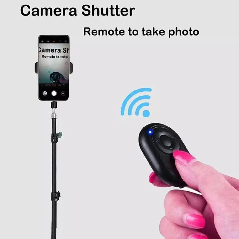 Mini Wireless Bluetooth-compatible Remote Shutter Controller Button Self-timer Camera Stick Shutter Phone Page Turning Release