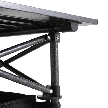 【Breeins】Aluminum Roll-Top Foldable Camp Table with Mesh Shelf