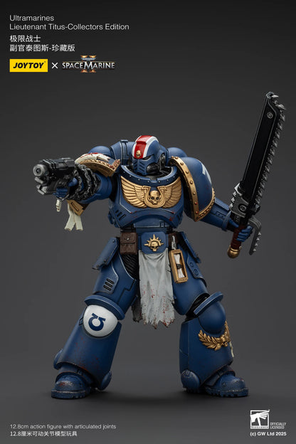 JOYTOY 1/18 Actionfigur 40K Ultramarines Lieutenant Titus Sergeant Gadriel Brother Chairon – Sammleredition