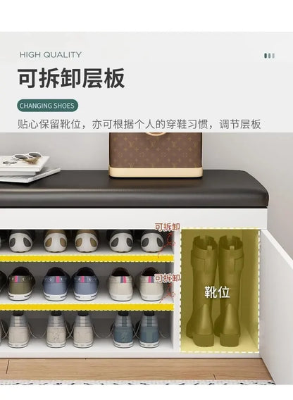 Modern Shoe Cabinets Storage Entrance Stool Entrance Hall Shoe Cabinets Bench White Living Room Home Furniture