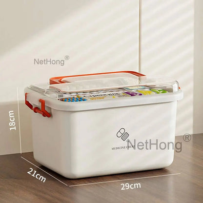 Box Portable Medicine Storage Container Large Capacity For Home