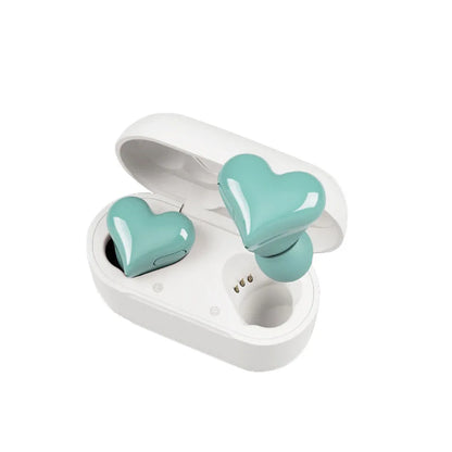 New  Heart Shaped Wireless Bluetooth Headphones Heart Shaped Earphones woman Earphone High Quality Heart Earbuds Girl Gift