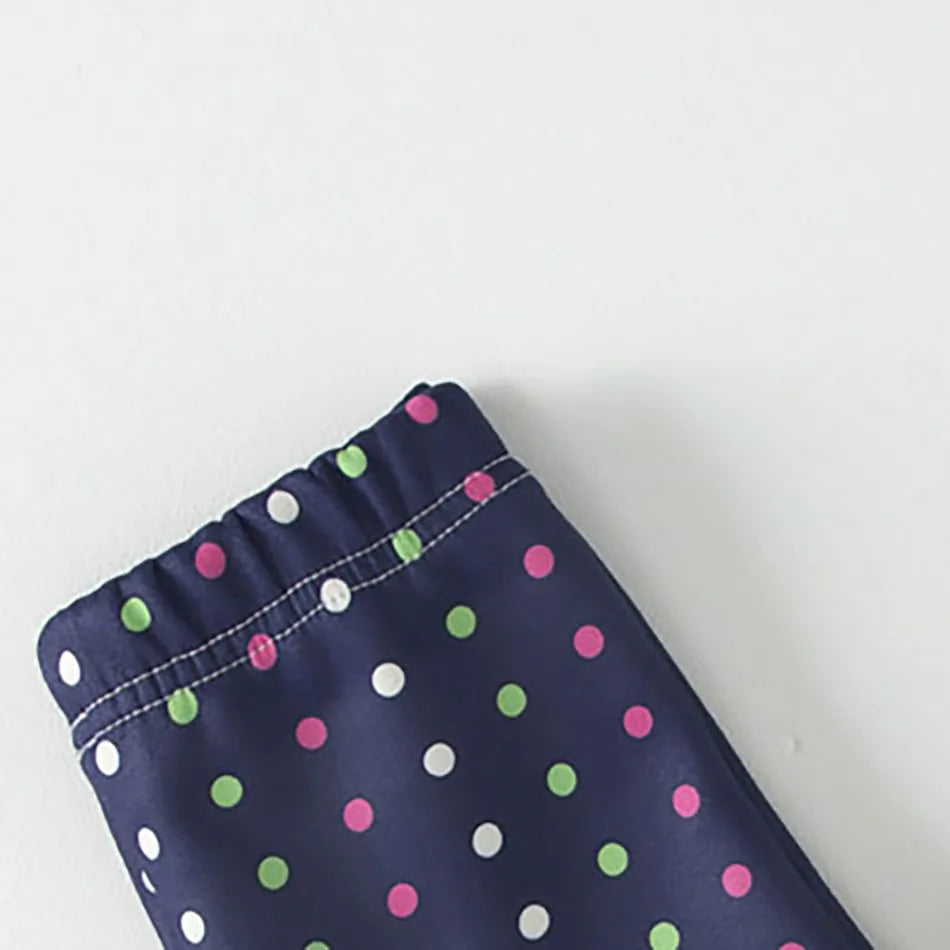 Girls Winter Leggings - Warm Plush Thickened Butterfly Print Pants for Kids