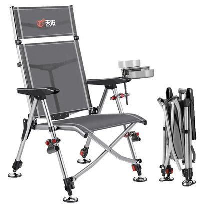 Aluminum Alloy European 낚시의자 Fishing Chair Foldable 캠핑의자 Thickened 낚시좌대 Portable 민물낚시의자 camping chair кресло для рыбалки