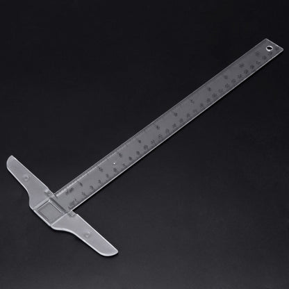 T Square Ruler Acrylic T Shape Ruler Clear Transparent Measurements Straight Ruler In Both Inches and Metric Measurement