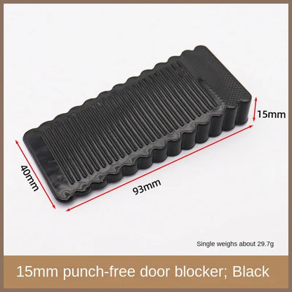 Safety Silicone Door Stop Block Wedge  Stop Door Stopper Home Offices Door Rear Retainer Impact Stopper Rubber Stops No Drill