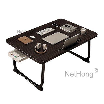 Folding Laptop Desk for Bed Tray Table Desk Bed Sofa Laptop Portable Lap Desk With tablet slot and cup holder Table support