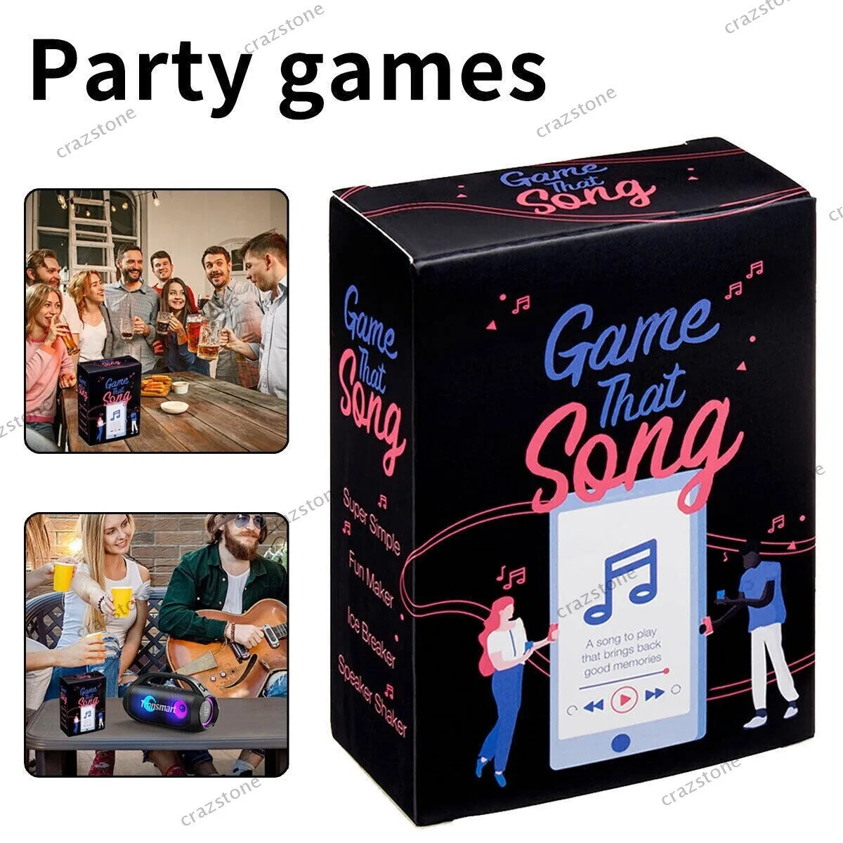 That Song-Fun Music Card Game For Adults And Teens-Compete To Play The Song