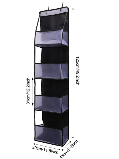 1pc 4 /6Layer Over The Door Hanging Organizer Cosmetics Wall Hanging Storage Organizerfor Nursery Bathroom Closet Bedroom Dorm