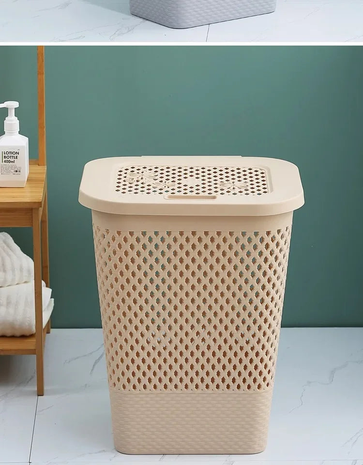 Multi-functional Plastic Household Dirty Laundry Baskets Bathroom Clothes Storage Bucket Living Room Children Toy Basket