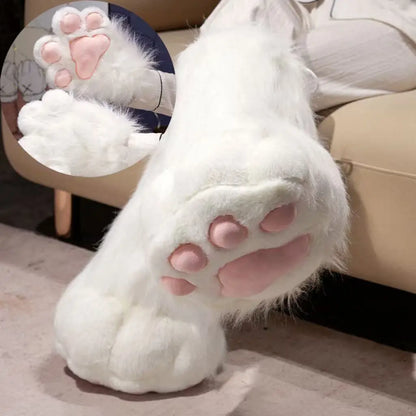 Cute 2D Cat Claw Plush Fursuit Kawaii Furry Cosplay Cat Claw Gloves Wings Cat Shoes Furry Boots Anime Party Cosplay Costume