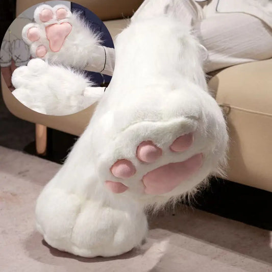 Cute 2D Cat Claw Plush Fursuit Kawaii Furry Cosplay Cat Claw Gloves Wings Cat Shoes Furry Boots Anime Party Cosplay Costume