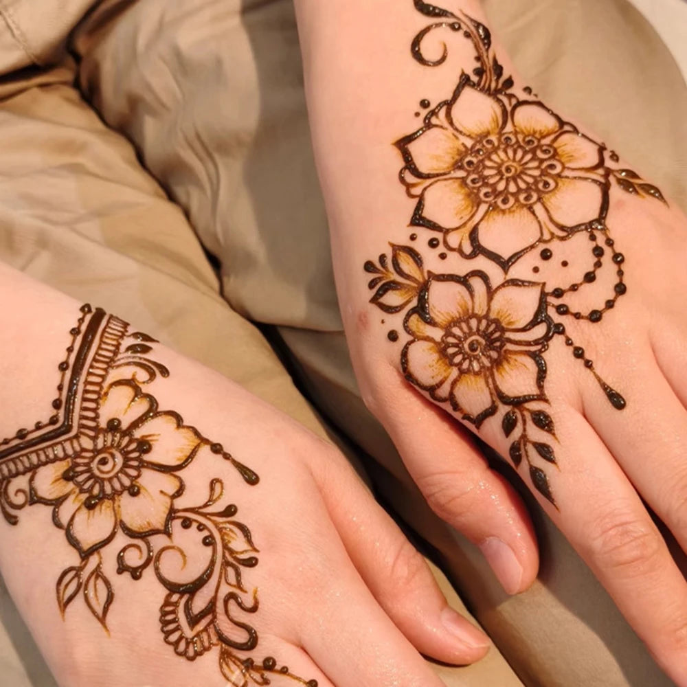 25g Indian Henna Dark Red Tattoo Paste Temporary Henna Cone For Tattoo Body Art Sticker Special Body Art Paint Henna