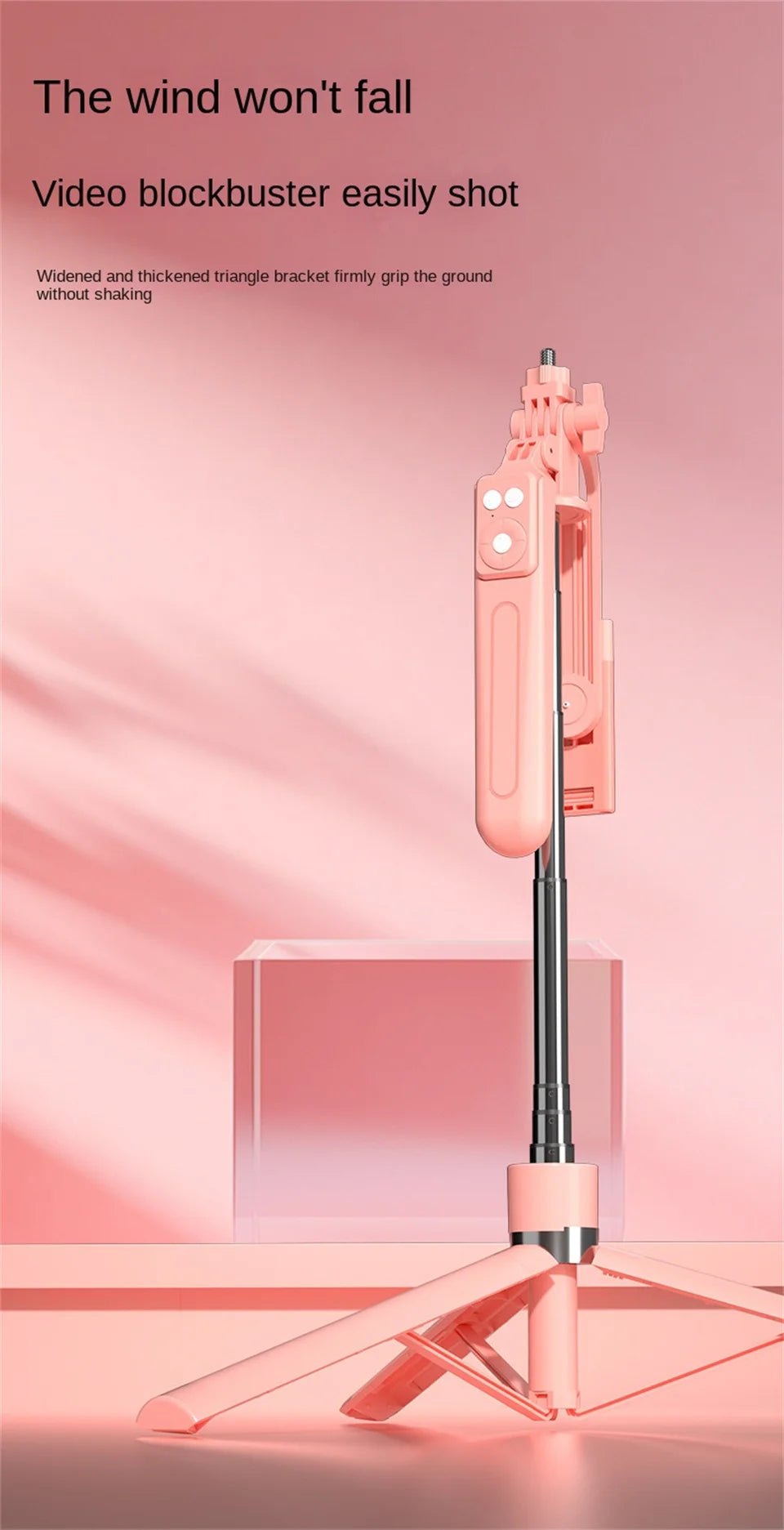 MEUYAG Selfie Stick 360 ° rotation 170cm with Wireless Bluetooth Extended Tripod with Remote Shutter for Android ios smartphone