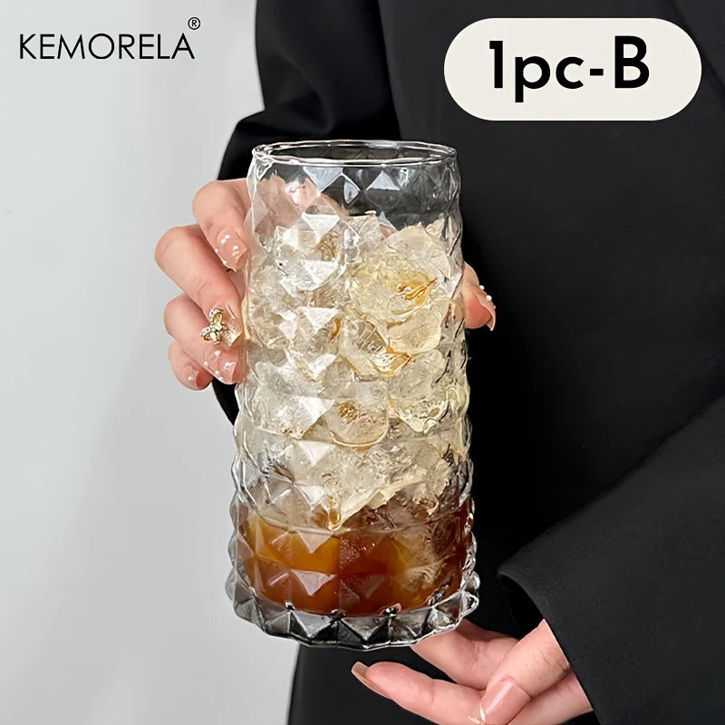 KEMORELA INS 500ML Eiskaffeebecher, ideal für Whisky, Tee, Saft, Milch und Wasser.