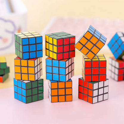 10-50Pcs Mini 3cm Magic Cube Children Educational Toys Kindergarten Prize Kids Birthday Party Favors Goodie Fillers Gift