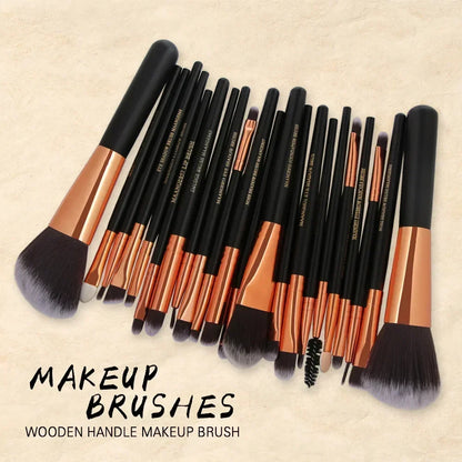 Professional Makeup Brush Set - 22 Piece Premium Cosmetic Brushes Kit for Eyeshadow & Eyeliner