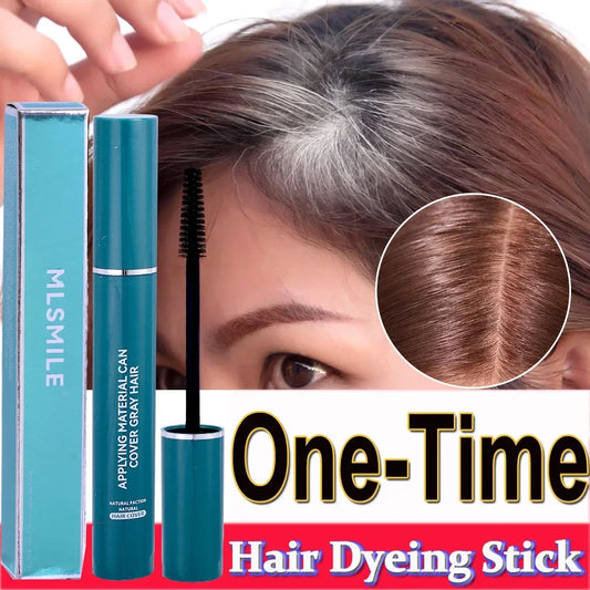 One-Time Hair Dyeing Stick Instant Gray Root Coverage Hair Color Cream Stick Temporary Cover Up White Hair Colour Dye No Harm