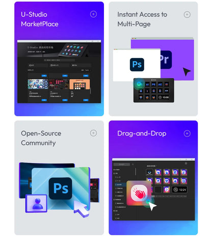 Ulanzi D200 Stream Deck Keyboard 13 LCD Keys All Customizable for Gaming Boardcast Livestreaming Office Content Creation YouTube