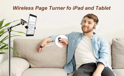 Tiktok Scrolling Ring Tiktok Remote Control, Bluetooth Page-Turning Ring Scroll Device for iPhone and Ipad, with Camera Shutter, Short Video and Music Remote Control Functions, Compatible with Ios and Android Phones