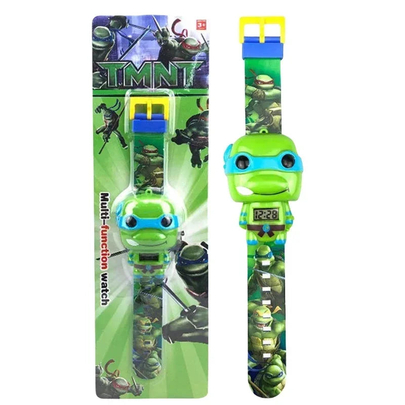Ninja Turtles TMNT Kid Cartoon Cool Watch Toy 3D Watches Birthday Gift Electronic Watches Toy Watch Clock Children Xmas Gift New