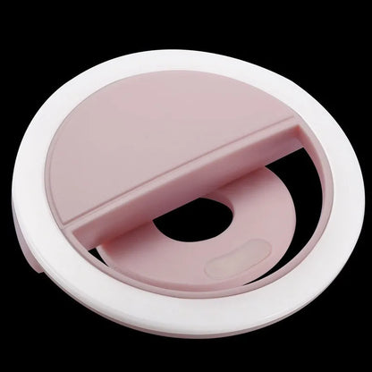 Ringlight Selfie Light Clip On Light For iPhone Samsung POCO Phone Light Ring Video Photo Lamp Flashlight Back Light USB Charge
