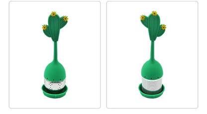 Silicone Handle Tea Infuser Stainless Steel Tea Ball Filter Teapot Cha Coffee Strainer Creative Lemon Orange Shape Spice Sieve