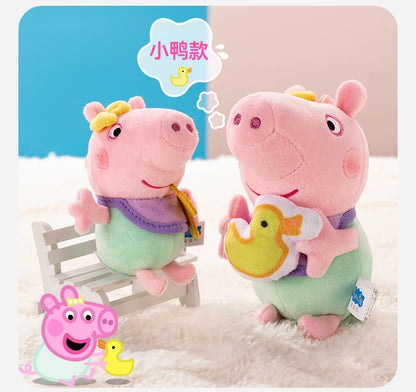 100% Genuine Peppa Pig Evy dinosaur Teddy Bear Peppa George Evie Plush Toy Boy Girl Birthday Gift Toys Christmas Stuffed Doll