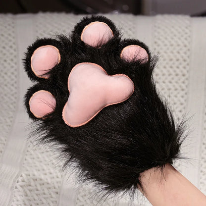 Cute 2D Cat Claw Plush Fursuit Kawaii Furry Cosplay Cat Claw Gloves Wings Cat Shoes Furry Boots Anime Party Cosplay Costume