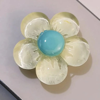 Korean Cute 3D Transparent Flower Phone Grip Tok Griptok Japan Phone Holder For iPhone 15 14 13 Phone Pro Max Stand Holder