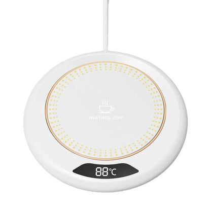Mini Portable 55 degree USB Cup Warmer Coffee Mug Heating Coaster Smart Thermostatic Hot Plate Milk Tea Water Heating Pad Heater